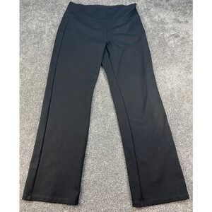 Peace & Pearls Black High Rise Wide Leg Knit Trouser Pants Women's Size XL